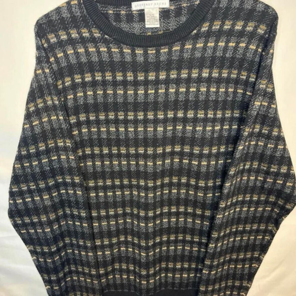 Geoffrey-beene Men's Black and Grey Jumper